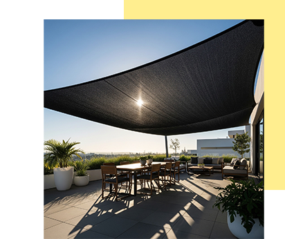 Ejemplo de malla sombra en Guatemala