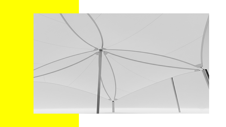 Tensoestructura en montaje